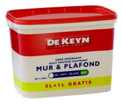 Best Mur & plafond mat blanc promo 5 + 1 L GRATUIT Peinture Mur Et Plafond|Peinture Pour Plafond Et Murale