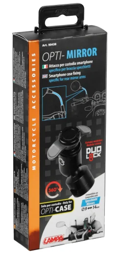 Best OPTI-CASE Fixation de Miroir Ø 9-14 mm Accessoires Vélo