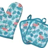 Sale Ovenwantset Flamingo Blauw Textile De Cuisine