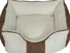 Best Panier blanc/brun 65x56x21cm Dormir Confortablement