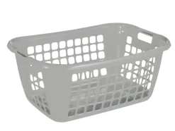 New Panier linge argent 65 x 45 x 27 cm Box Et Panier À Linge