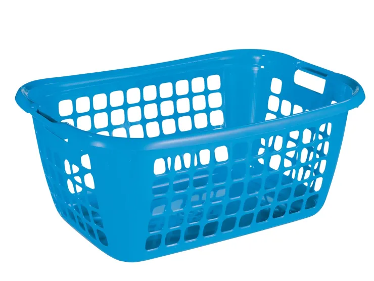 Sale Panier linge bleu 65 x 45 x 27 cm Box Et Panier À Linge