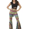 New Pantalon Hippie à imprimé animalier Femmes - Taille 36/38 Déguisements Adultes