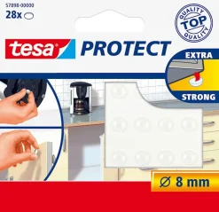 Best Pastilles anti-glisse et anti-bruit pour objets sur surfaces délicates Ø 8 mm Transparent. Rubans Adhésif