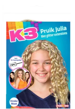 Outlet Perruque K3 Julia avec épingle à cheveux Chapeaux Et Perruques