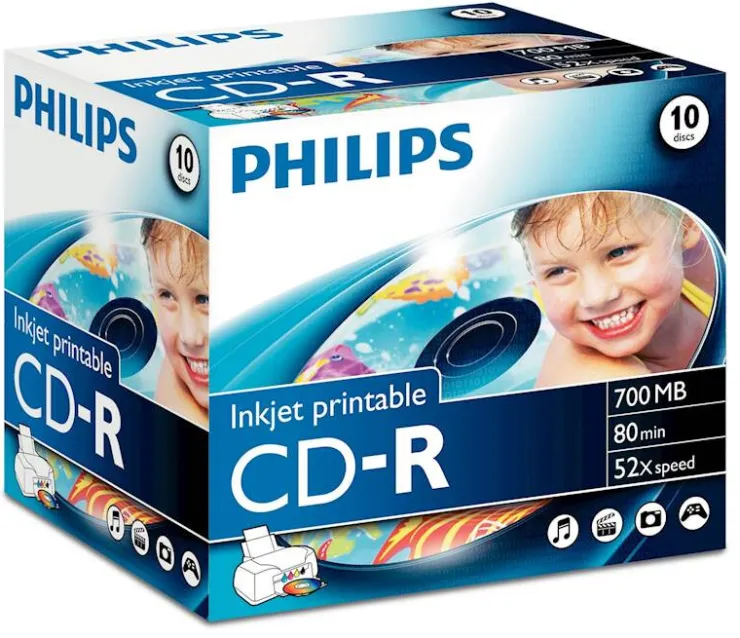 Online CD-R 80 min / 700 MB print 10 pièces Bureautique