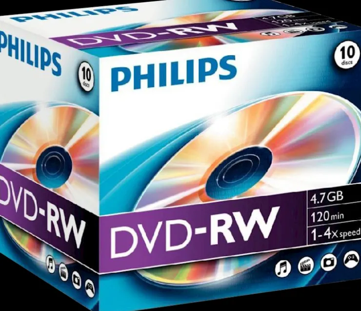 DVD-RW 4,7 GB 4x spindle 10 pièces Bureautique
