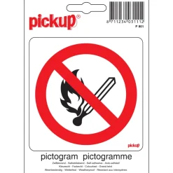 Clearance Pictogram interdit flamme 10 x 10 cm Signalisation