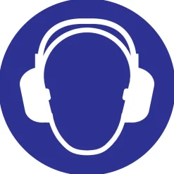 Pictogram protection de l' oreille Ø 18 cm Signalisation