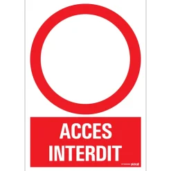 Best Pictogramme accès interdit 23 x 33 cm Signalisation