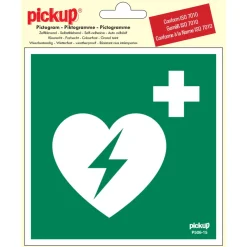 Hot Pictogramme AED 15 x 15 cm Signalisation