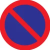 New Pictogramme défense de stationner Ø30 cm Signalisation