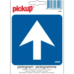 Outlet Pictogramme direction obligation 10 x 10 cm Signalisation