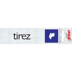 Outlet Pictogramme en aluminium tirez 16,5 x 4,4 cm Signalisation