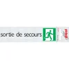 Sale Pictogramme en aluminium sortie secours 16,5 x 4,4 cm Signalisation