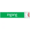 Best Pictogramme en aluminium ingang 6,5 x 4,4 cm Signalisation