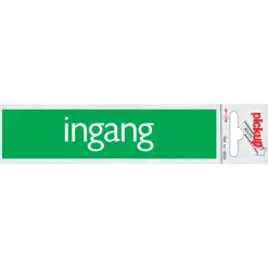 Best Pictogramme en aluminium ingang 6,5 x 4,4 cm Signalisation