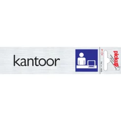 Clearance Pictogramme en aluminium kantoor 6,5 x 4,4 cm Signalisation