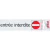 Online Pictogramme en aluminium entrée interdite 16,5 x 4,4 cm Signalisation