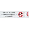 Online Pictogramme en aluminium nos amis les chiens 16,5 x 4,4 cm Signalisation