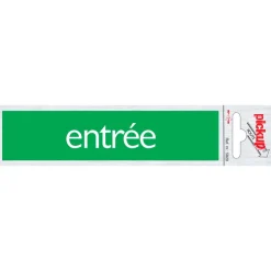 Sale Pictogramme en aluminium entrée 16,5 x 4,4 cm Signalisation