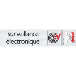 Clearance Pictogramme en aluminium magasin surveillance 16,5 x 4,4 cm Signalisation