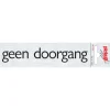 Pictogramme en aluminium geen doorgang 6,5 x 4,4 cm Signalisation