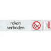 Online Pictogramme en aluminium roken verboden 6,5 x 4,4 cm Signalisation