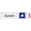 Online Pictogramme en aluminium duwen liggend 16,5 x 4,4 cm Signalisation