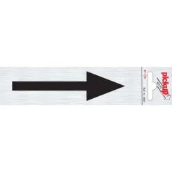Online Pictogramme en aluminium flèche noire 16,5 x 4,4 cm Signalisation