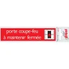 Hot Pictogramme en aluminium coupe - feu maintenir 16,5 x 4,4 cm Signalisation