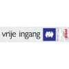 Discount Pictogramme en aluminium vrije ingang 6,5 x 4,4 cm Signalisation