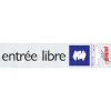 Discount Pictogramme en aluminium entrée libre 16,5 x 4,4 cm Signalisation