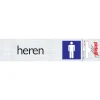 Outlet Pictogramme en aluminium heren 16,5 x 4,4 cm Signalisation