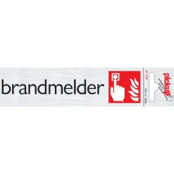 Best Pictogramme en aluminium brandmelder 16,5 x 4,4 cm Signalisation
