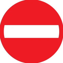 Pictogramme entrée interdite Ø30 cm Signalisation