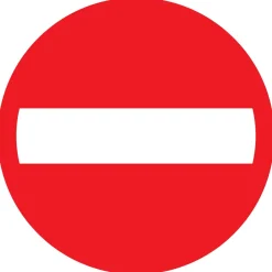Sale Pictogramme entrée interdite Ø 18 cm Signalisation