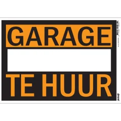 Outlet Pictogramme garage te huur 23 x 33 cm Signalisation