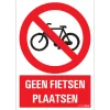 Sale Pictogramme geen fietsen plaatsen 23 x 33 cm Signalisation