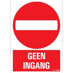 Sale Pictogramme geen ingang 23 x 33 cm Signalisation