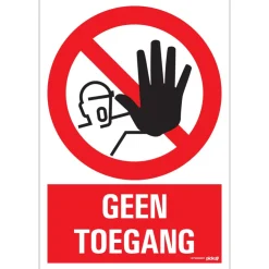 Best Pictogramme geen toegang 23 x 33 cm Signalisation