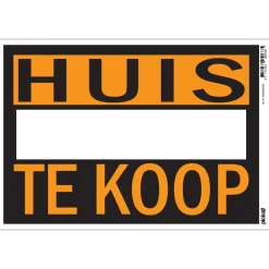 Pictogramme huis te koop 23 x 33 cm Signalisation