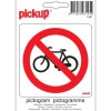 Hot Pictogramme interdit aux vélos 10 x 10 cm Signalisation