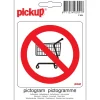 Online Pictogramme interdit chariots 10 x 10 cm Signalisation