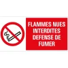 Hot Pictogramme interdit de feu 15 x 30 cm Signalisation