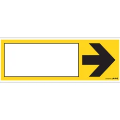 Discount Pictogramme jaune avec flèche 33 x 12 cm Signalisation