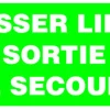 Hot Pictogramme libre sortie 30 x 15 cm Signalisation