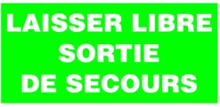 Hot Pictogramme libre sortie 30 x 15 cm Signalisation