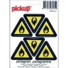 New Pictogramme matières inflammables 10 x 10 cm Signalisation
