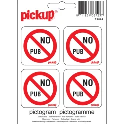 Pictogramme no pub 10 x 10 cm Signalisation